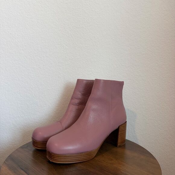 Intentionally Blank Shoes - Intentionally Blank Leather Speed Platform Ankle Boot Women's Size 41 US 11